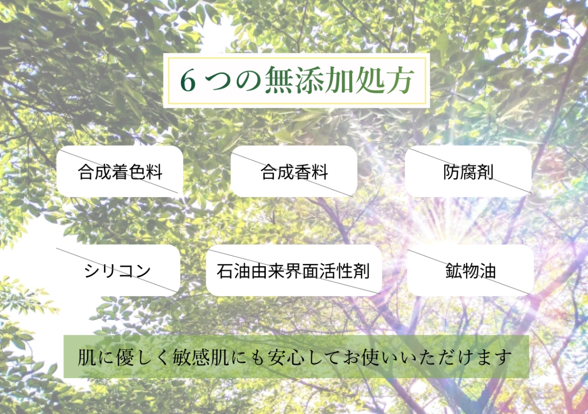 6つの無添加処方LP